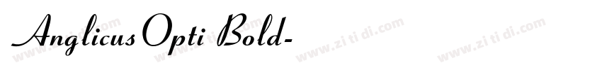 AnglicusOpti Bold字体转换